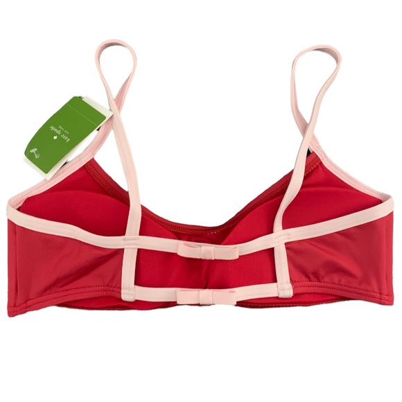 Kate Spade Red and Pink Bralette Swim Bikini Top - Picture 2 of 4